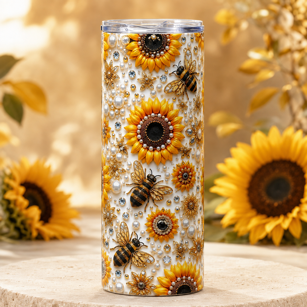 20 oz straight tumbler, with custom design