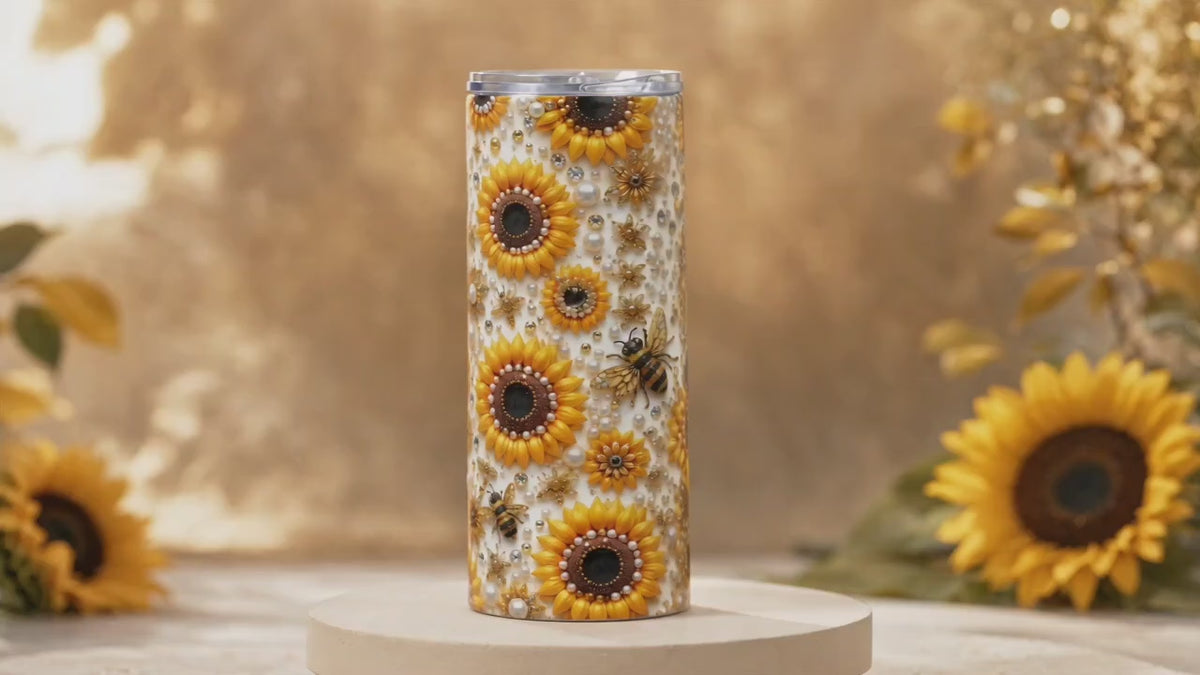 20 oz straight tumbler, with custom design