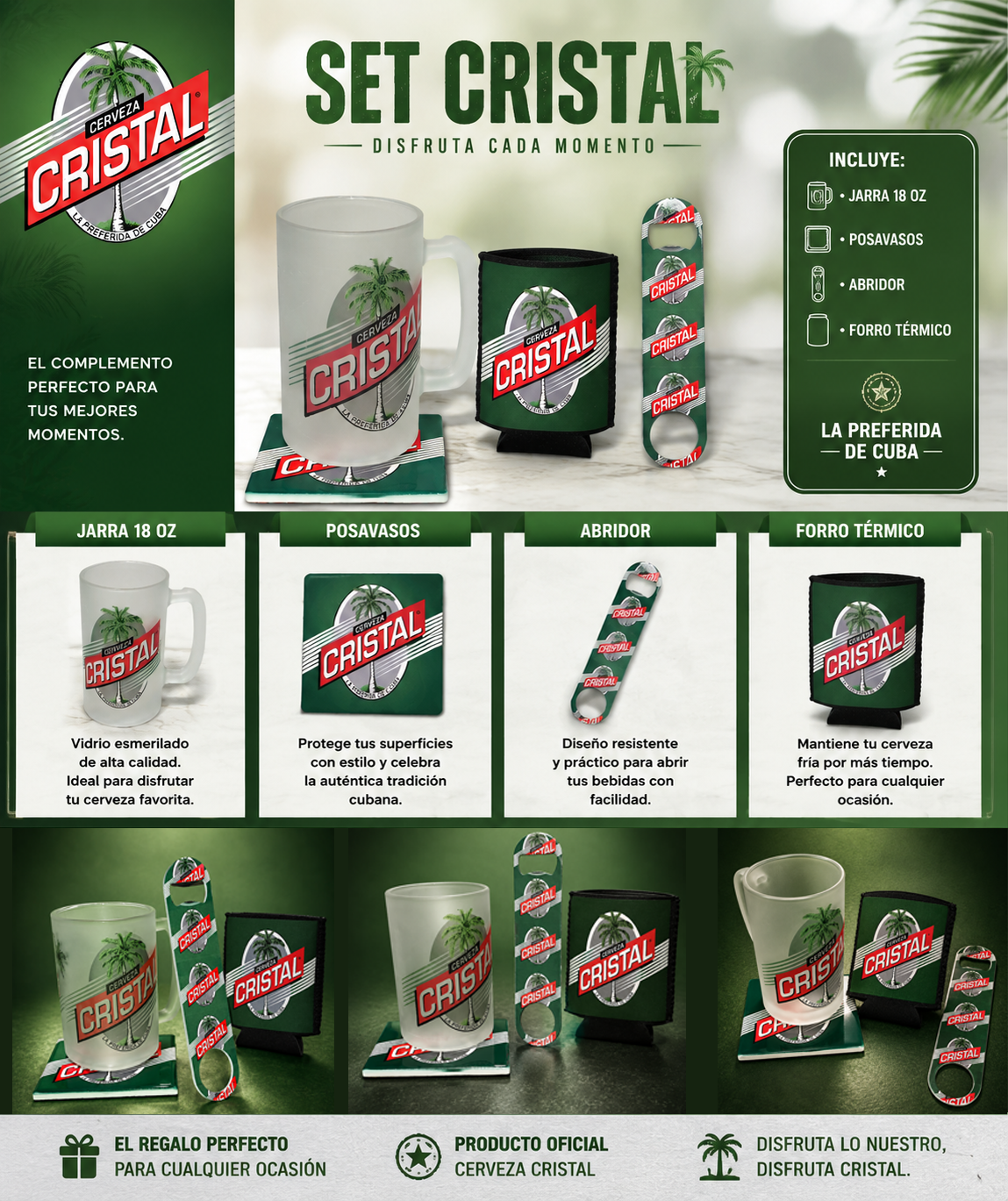 Glass Beer Pitcher Set